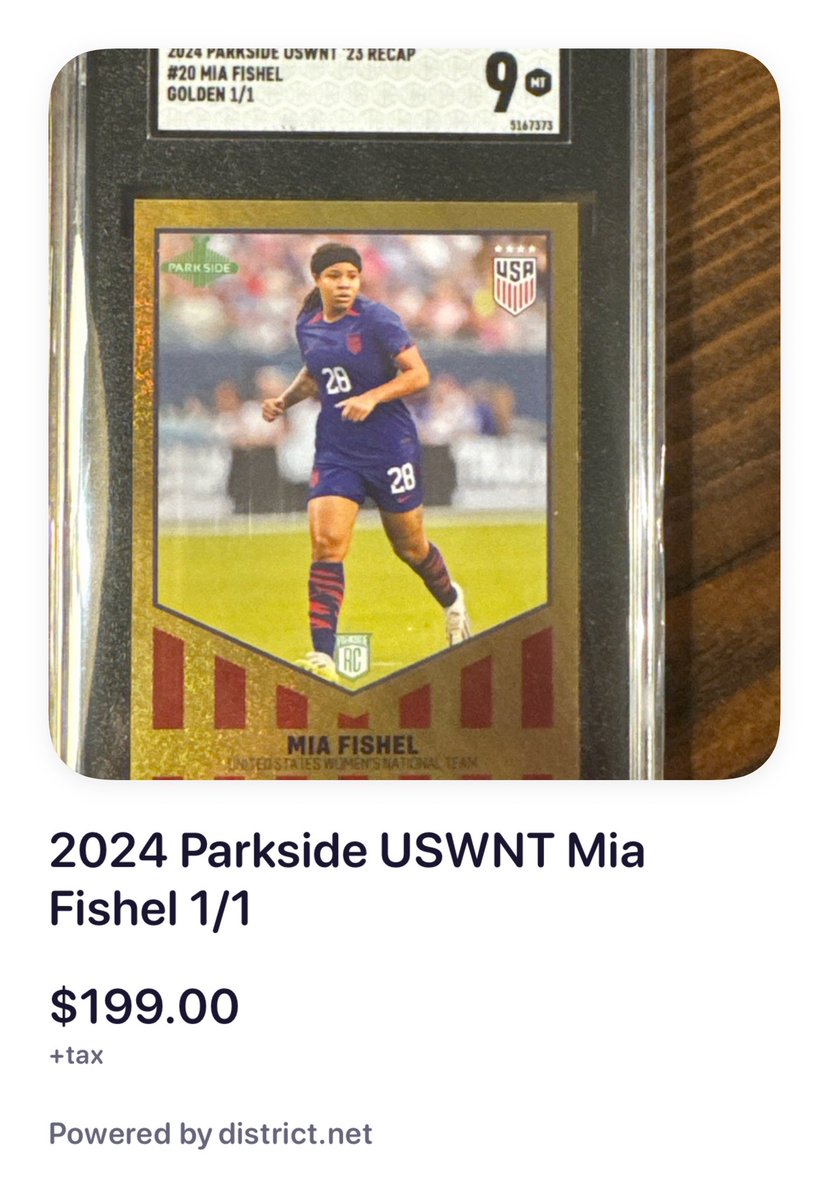 WoSoHQ's tweet image. Well that is a crazy first listing 👀👀👀 come check out this amazing Mia Fishel Gold 1/1 2024 Parkside Recap SGC 9 that was just listed in the WoSo HQ marketplace 👇