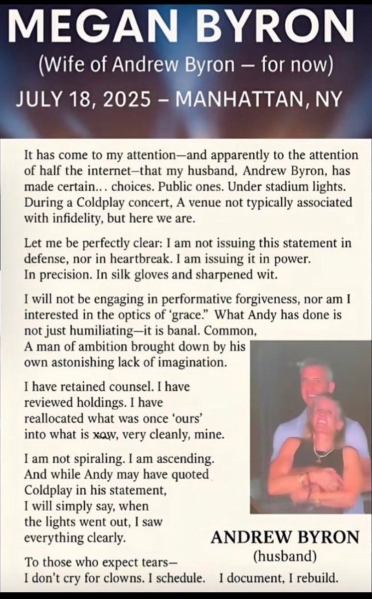PinocchPrincess's tweet image. What a woman.
What a response.
You go, girl. You have my respect and admiration.
Go and be happy, alone or with someone new.
Hold your head high, because you have shown how strong and resilient you are.
I wish you well. 🥰