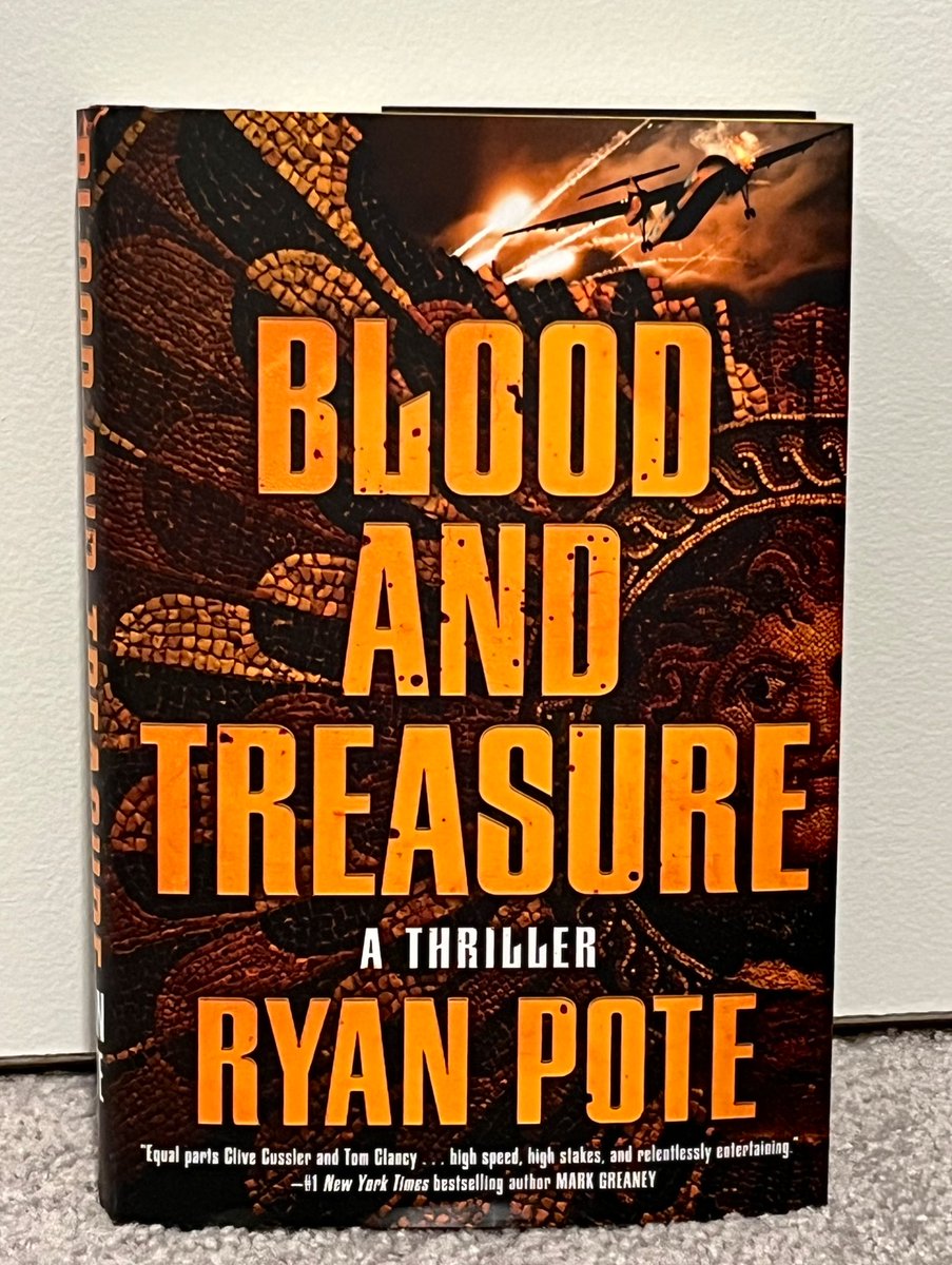 stuffmycpasays's tweet image. Happy pub day @ryanpotebooks on your debut novel, Blood and Treasure! This is fun, exciting read that thriller fans will not want to miss out on