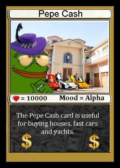 Zbyku's tweet image. PEPECASH
1 PEPECASH = 1 PEPECASH
0.0012 XCP (0.0049$)
0.00000008 BTC (0.0096$)
0.0038 ETH (14$)