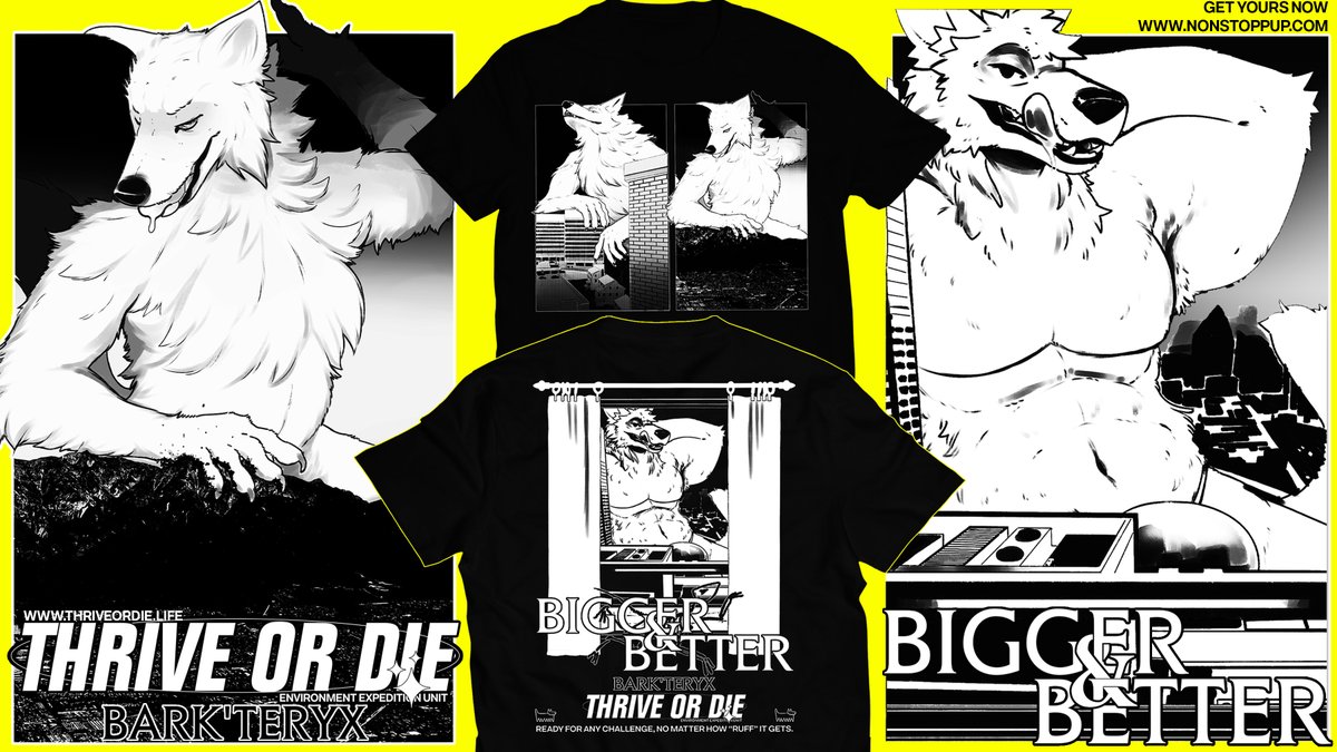 NONSTOPPUP's tweet image. 🏙️ "BIGGER & BETTER"! 📈
🏔️ Be LARGE and IN CHARGE with this new beautiful monochrome macro tribute tee. You deserve the attention! 😉🏙️
👀 EVERY order comes with a free sticker (while they last!!)
👨🎨 Design by me, Illustration by S0LARDOG
👇 GRAB YOURS NOW!! Link below 🙇♂️💕