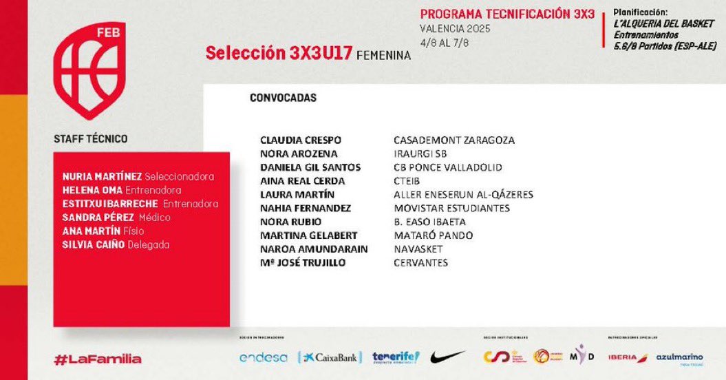 Bruno Hidalgo i Aina Real, al programa de <a href="/CTEIBbasquet/">CTEIBbasquet</a>, a la convocatòria de la Federació Espanyola U17 3x3 
A seguir gaudint del camí!!💪🏼🤩
<a href="/esportsIB/">esportsIB</a> 

Bruno Hidalgo y Aina Real, en la convocatoria de la Federación Española U17 3x3.
A seguir disfrutando del camino!💪🏼🤩
