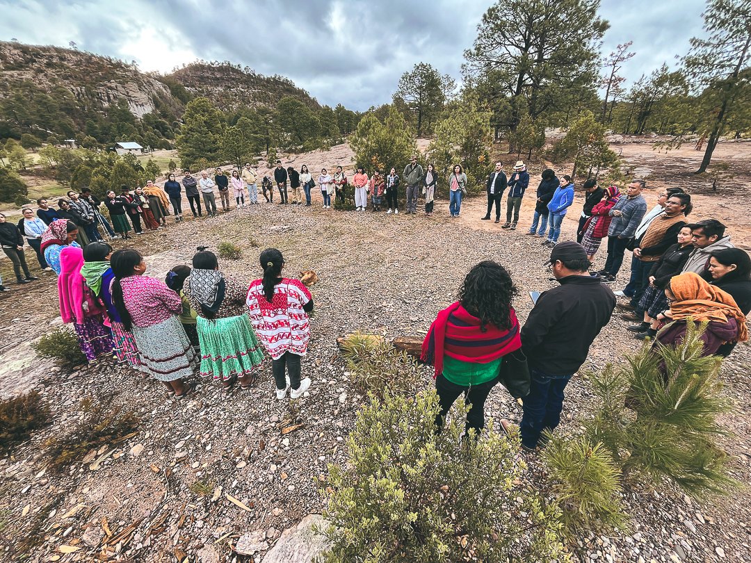 cjpindigenas's tweet photo. Durante julio, en la Sierra Tarahumara, junto a personas defensoras indígenas, comunidades y organizaciones reflexionamos y conectamos con procesos comunitarios, de protección de la madre naturaleza y de las personas que están en los territorios. 

📸 @germagallon https://t.co/rXru9oRleE