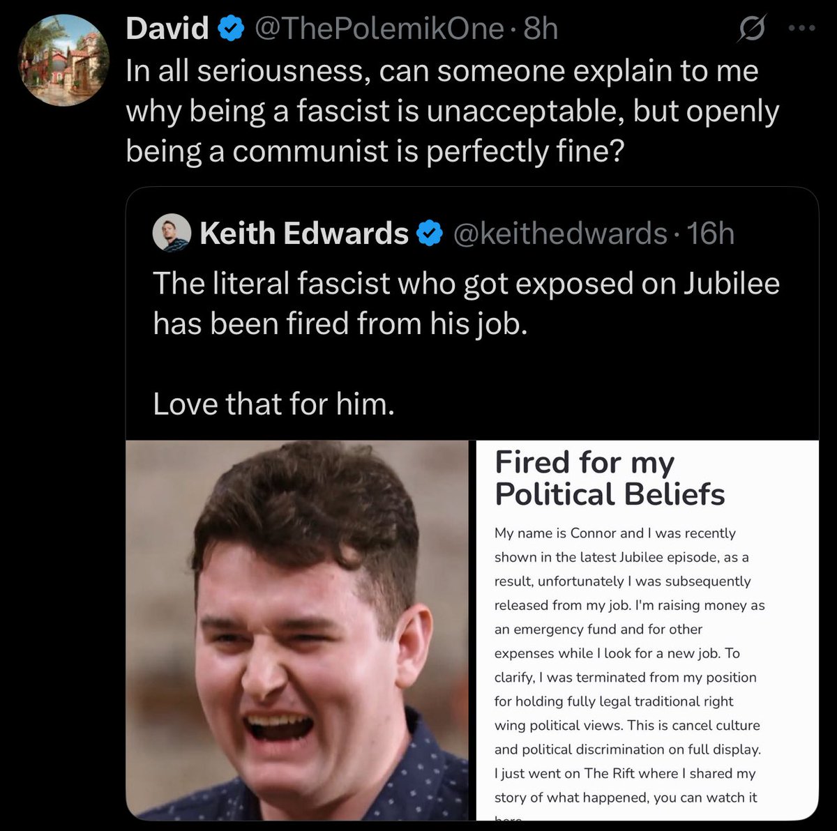 leonardaisfunE's tweet image. Because the ((communists)) won and run our world.