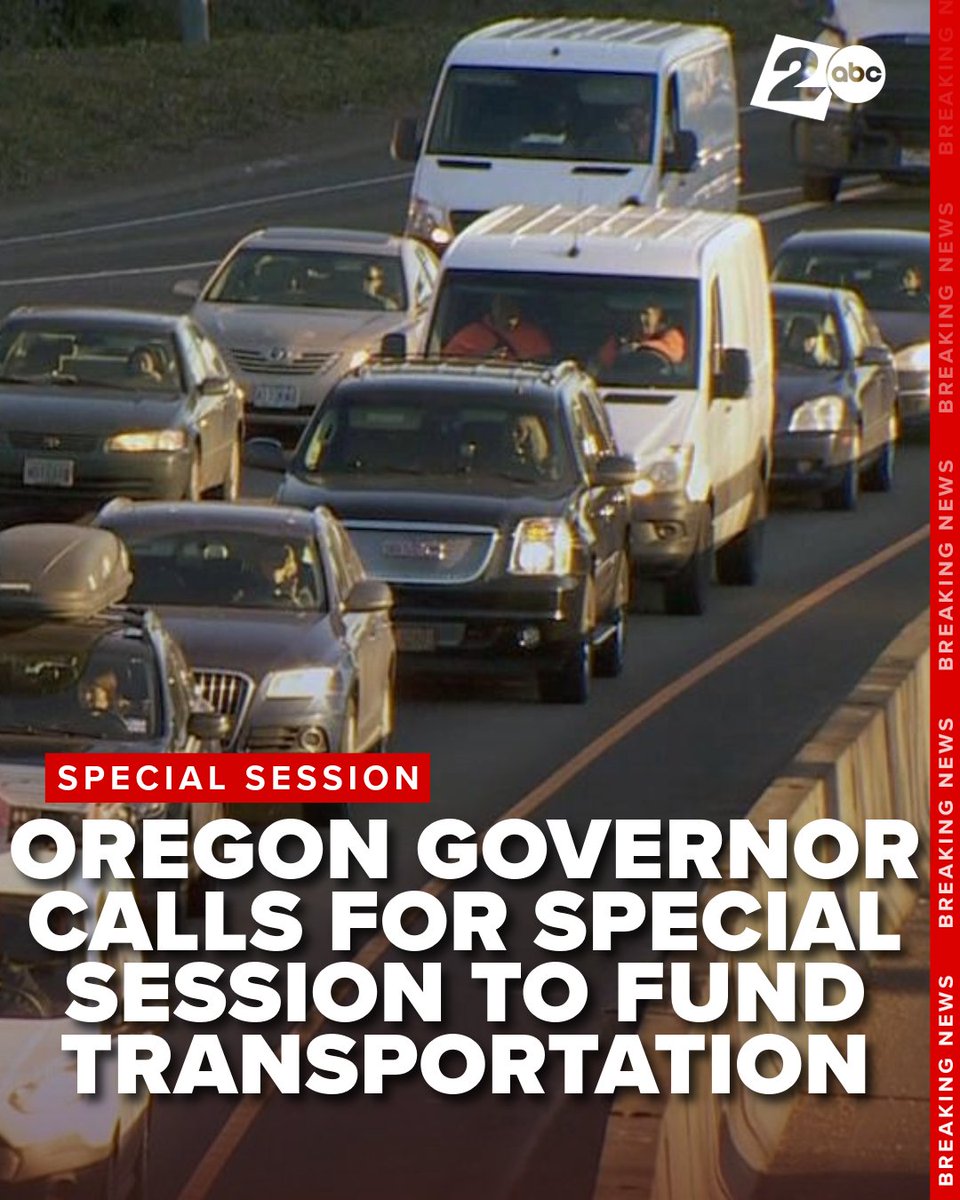 KATUNews's tweet image. Oregon Gov. Tina Kotek is calling for a special session so lawmakers can pass legislation that funds essential transportation services and retains workers statewide. UPDATES: bit.ly/4o3rp3d