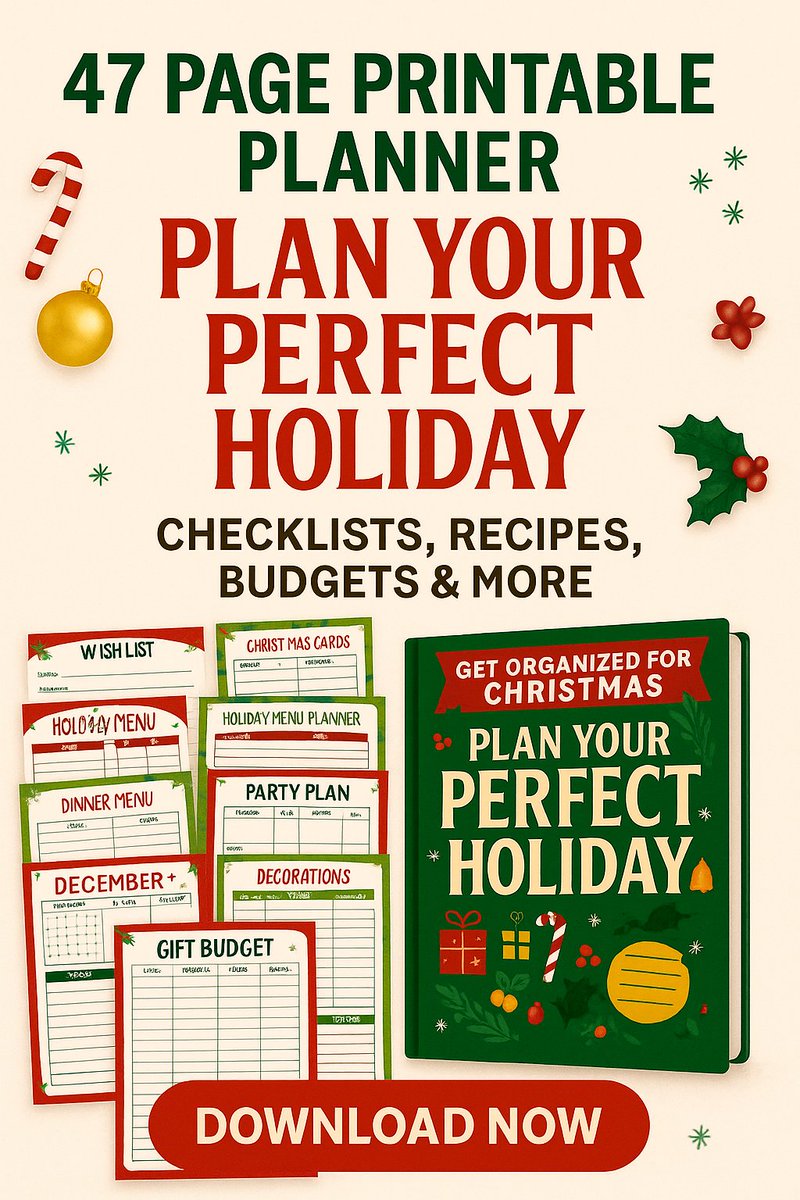 Dian_Farmer_'s tweet image. 📅 Stop spinning your wheels. Plan out *everything* from gifts to groceries with one simple printable kit. 

👉 …yourperfectholiday-ut5.plannerpack.co #HolidayChecklist #ChristmasPrep #StaySaneThisSeason