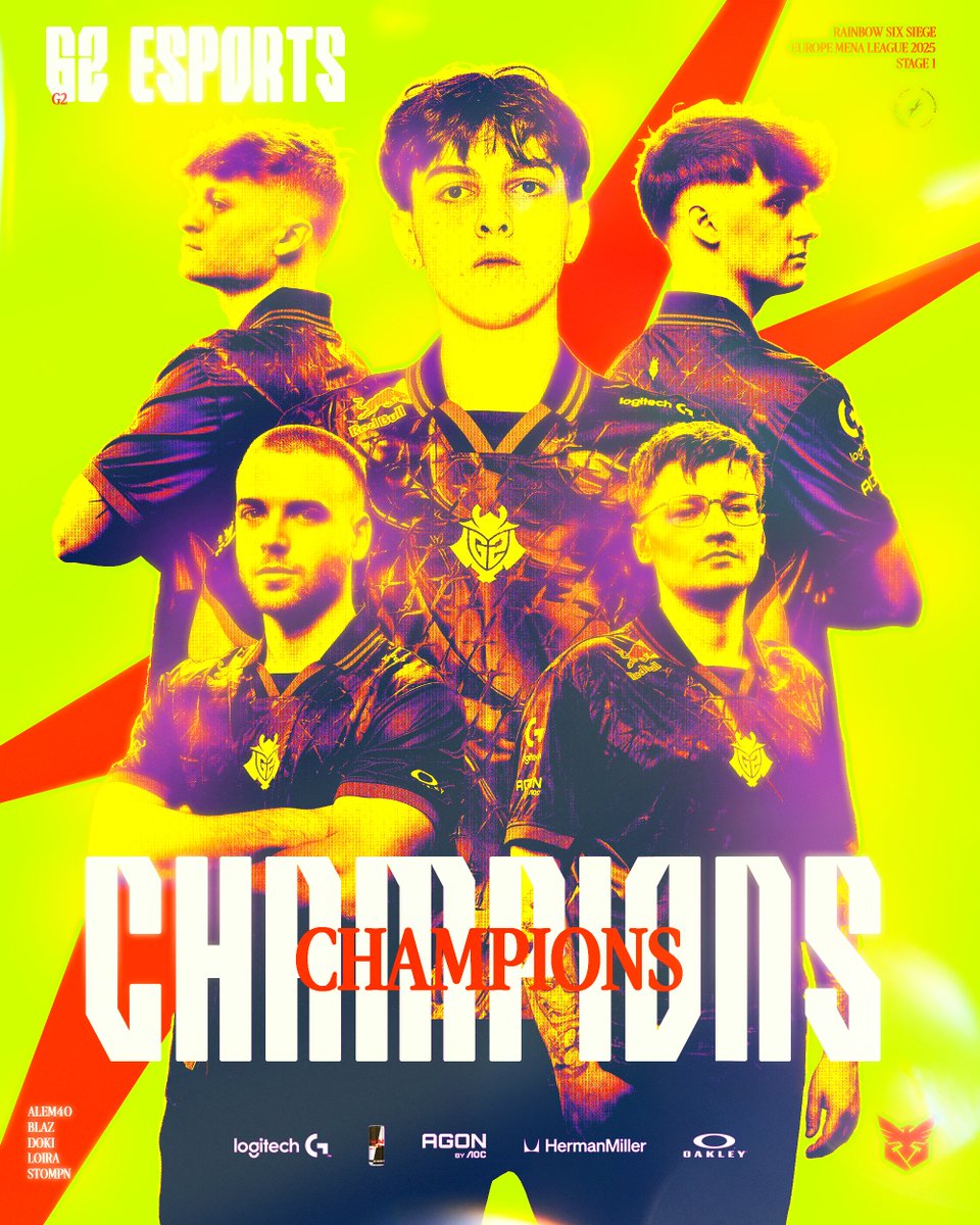 G2Rainbow6's tweet image. THE G2 ERA HAS ARRIVED
WE ARE YOUR EML STAGE 1 CHAMPIONS