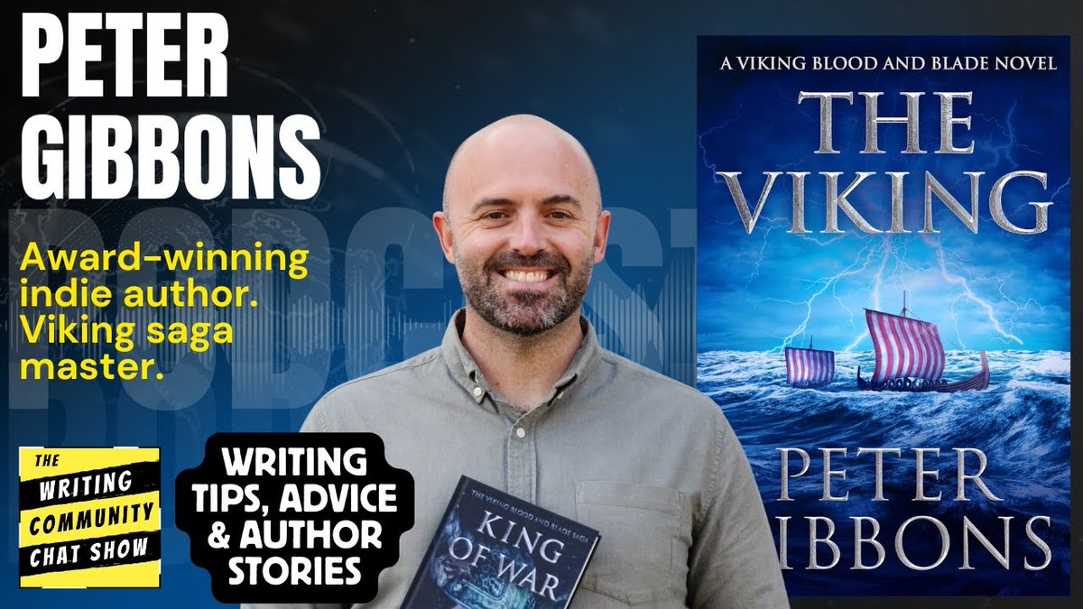 writing_show's tweet image. From 9–5 to £20,000 prize-winning author. Amazon KDP (AD)
Peter Gibbons wrote Viking fiction before work, raised three kids, and used Kindle Direct Publishing (KDP) to launch his career.
Now? He’s a Kindle Storyteller Award winner, earning £20,000 for his epic storytelling, and…