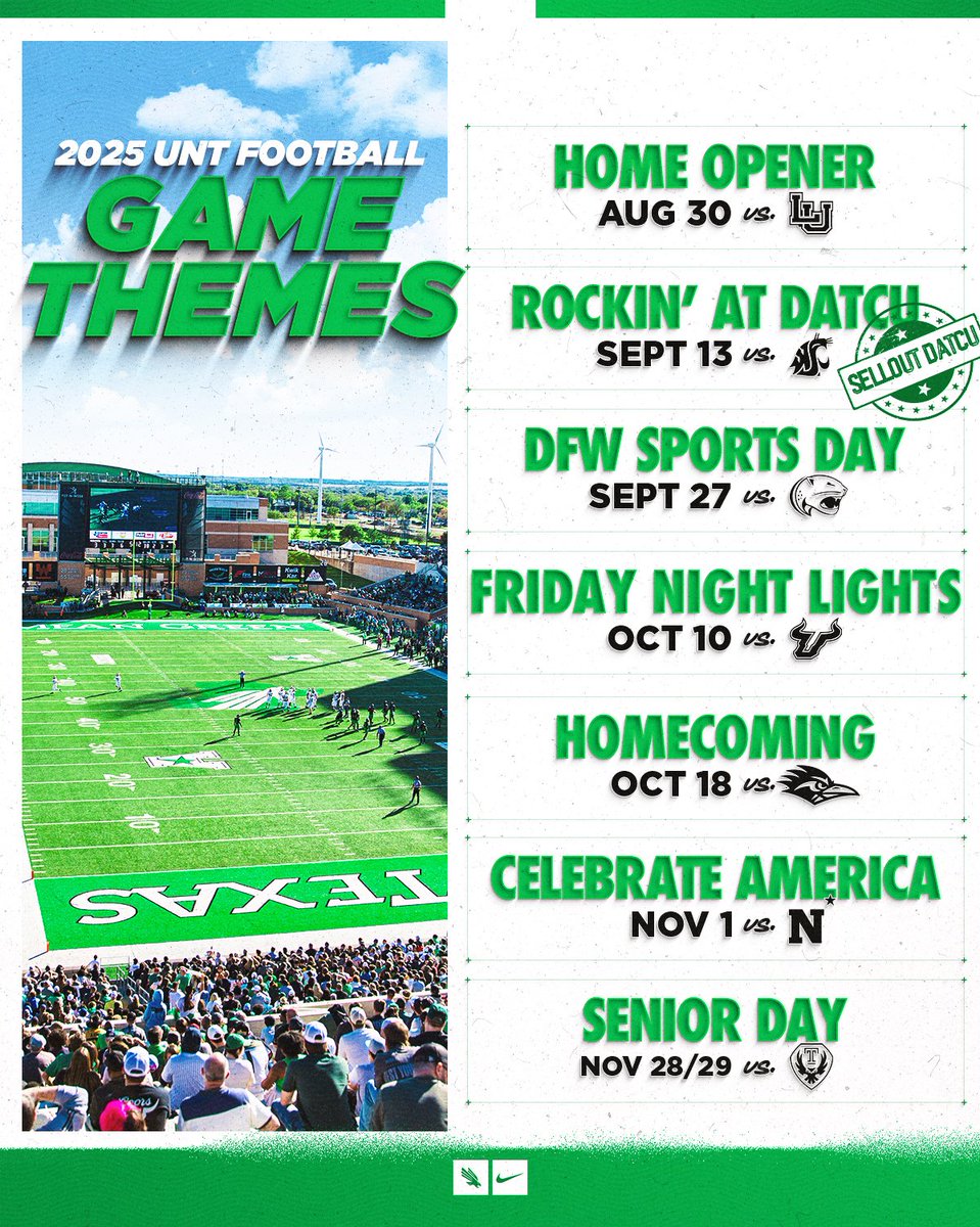 MeanGreenSports's tweet image. Which @meangreenfb theme are you looking forward to most?
🎟️ northtex.as/FBTix25
#GMG 🟢🦅