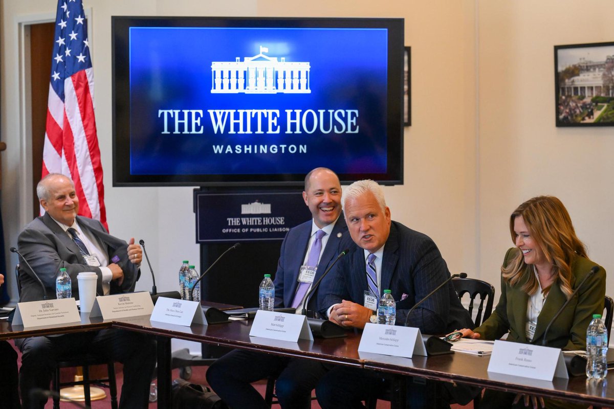 mschlapp's tweet image. President Trump and his team continue to deliver wins in the fight against human trafficking.
That’s why we led a discussion today at the White House on the next steps to reverse four years of failed border policy under Biden and strengthen support for survivors of these…