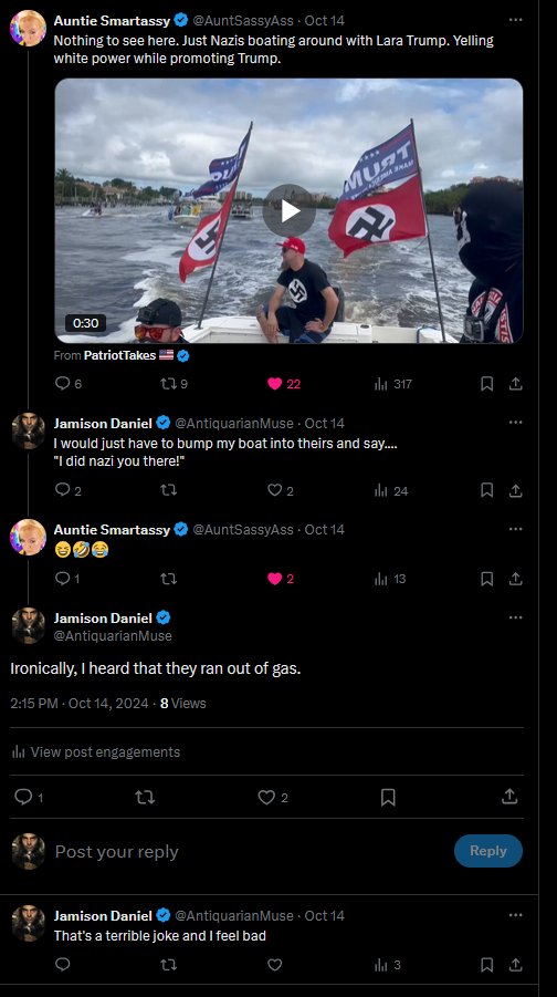 <a href="/AntiquarianMuse/">Jamison Daniel</a>  🤣🤣🤣