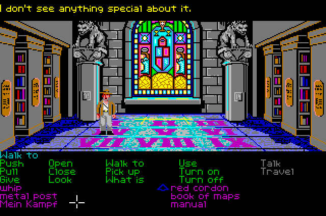 POStudios's tweet image. Indiana Jones and the Last Crusade: The Graphic Adventure, 1989. LucasArts.