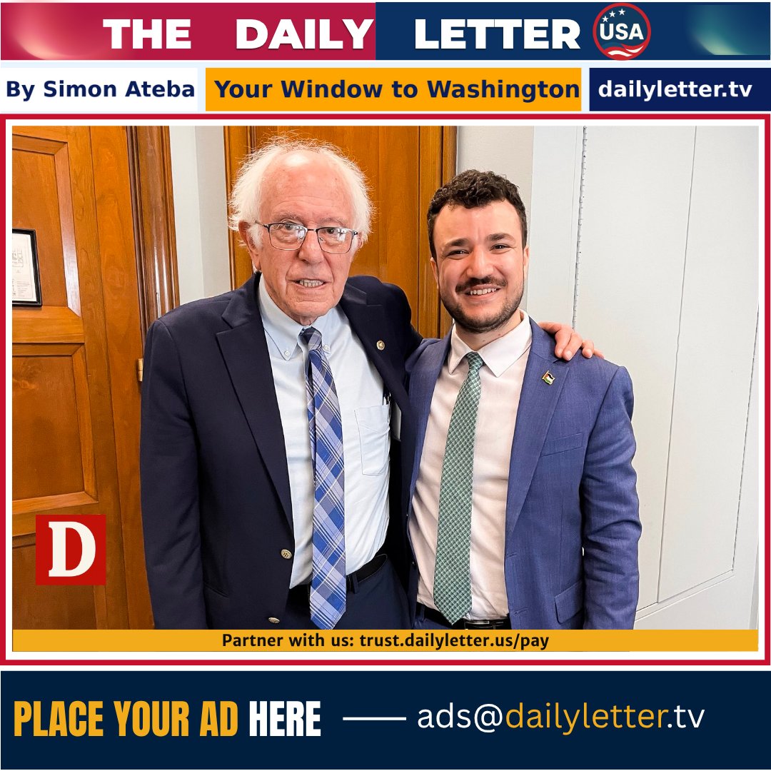 simonateba's tweet image. Jewish-American Senator Bernie Sanders (@BernieSanders) writes, "I met with Mahmoud Khalil, a Palestinian student at Columbia University, who was imprisoned for 104 days by the Trump administration for opposing Netanyahu’s illegal & horrific war in Gaza. Outrageous. We must not…