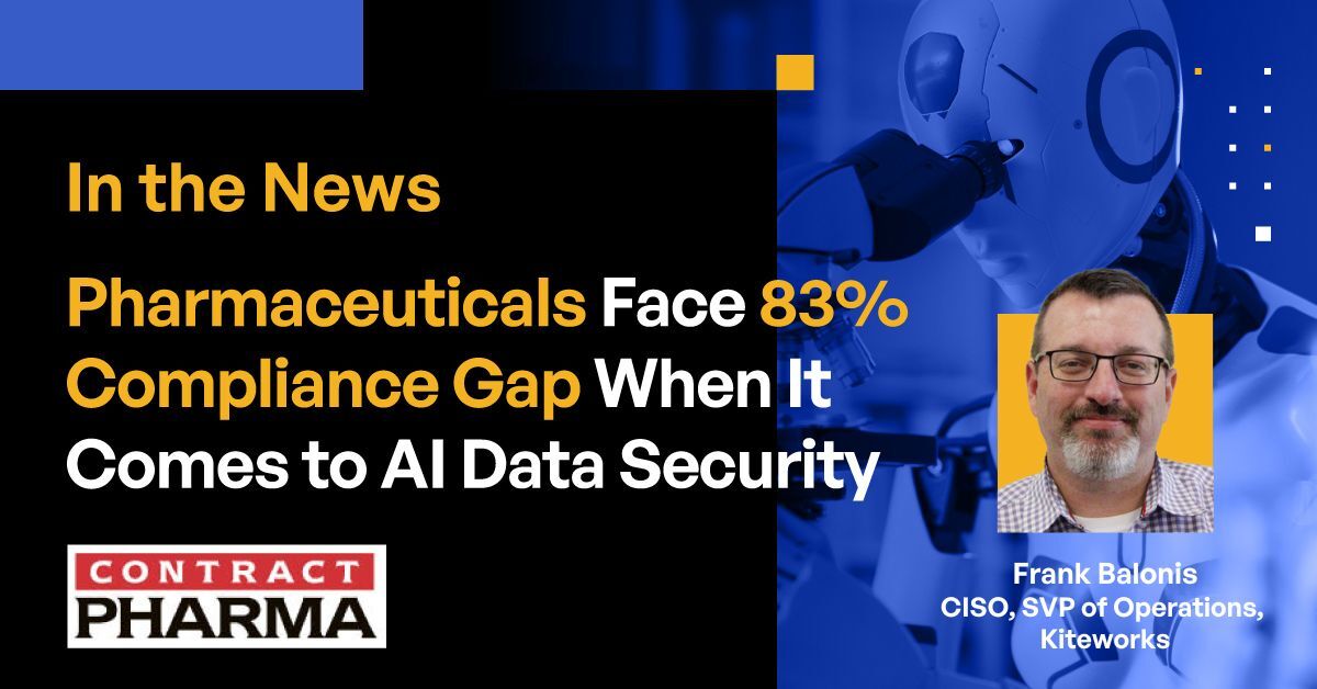 Kiteworks (@kiteworks) on Twitter photo In a new article for <a href="/ContractPharma/">Contract Pharma</a>, Frank Balonis, CISO and SVP of Operations at Kiteworks, delivers a reality check for pharma and CDMO leaders.
š Read the article: hubs.ly/Q03xj_mZ0
#AIsecurity #Cybersecurity #DataGovernance #HIPAA #AICompliance In a new article for <a href="/ContractPharma/">Contract Pharma</a>, Frank Balonis, CISO and SVP of Operations at Kiteworks, delivers a reality check for pharma and CDMO leaders.
š Read the article: hubs.ly/Q03xj_mZ0
#AIsecurity #Cybersecurity #DataGovernance #HIPAA #AICompliance