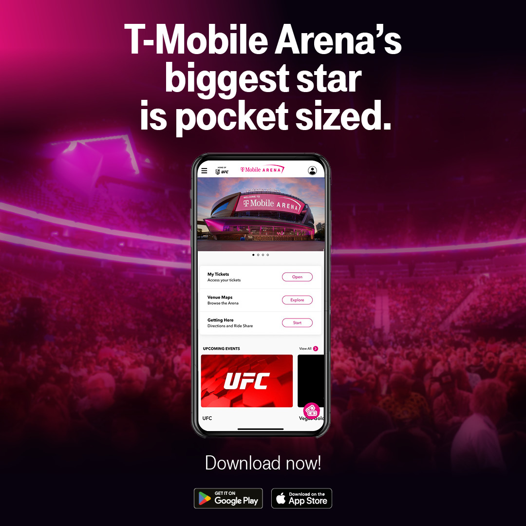 TMobileArena's tweet image. 📱 Big news, arena fans!
The T-Mobile Arena app is finally here - and it's about to be your new concert buddy. Download now and explore upcoming events, access tickets, and more!
📱➡️ mgm.mgmrewards.com/hxt3i3mr