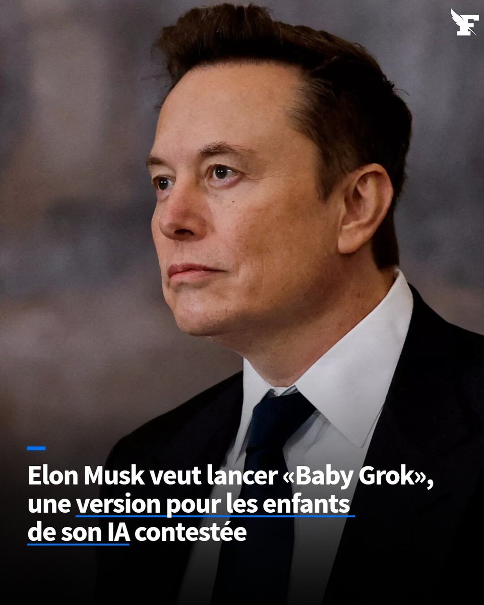 Le_Figaro's tweet image. Annoncé le week-end dernier, ce projet, encore flou, est décrit par le patron de Tesla et SpaceX comme une «application dédiée à du contenu adapté aux enfants». -> l.lefigaro.fr/fK9