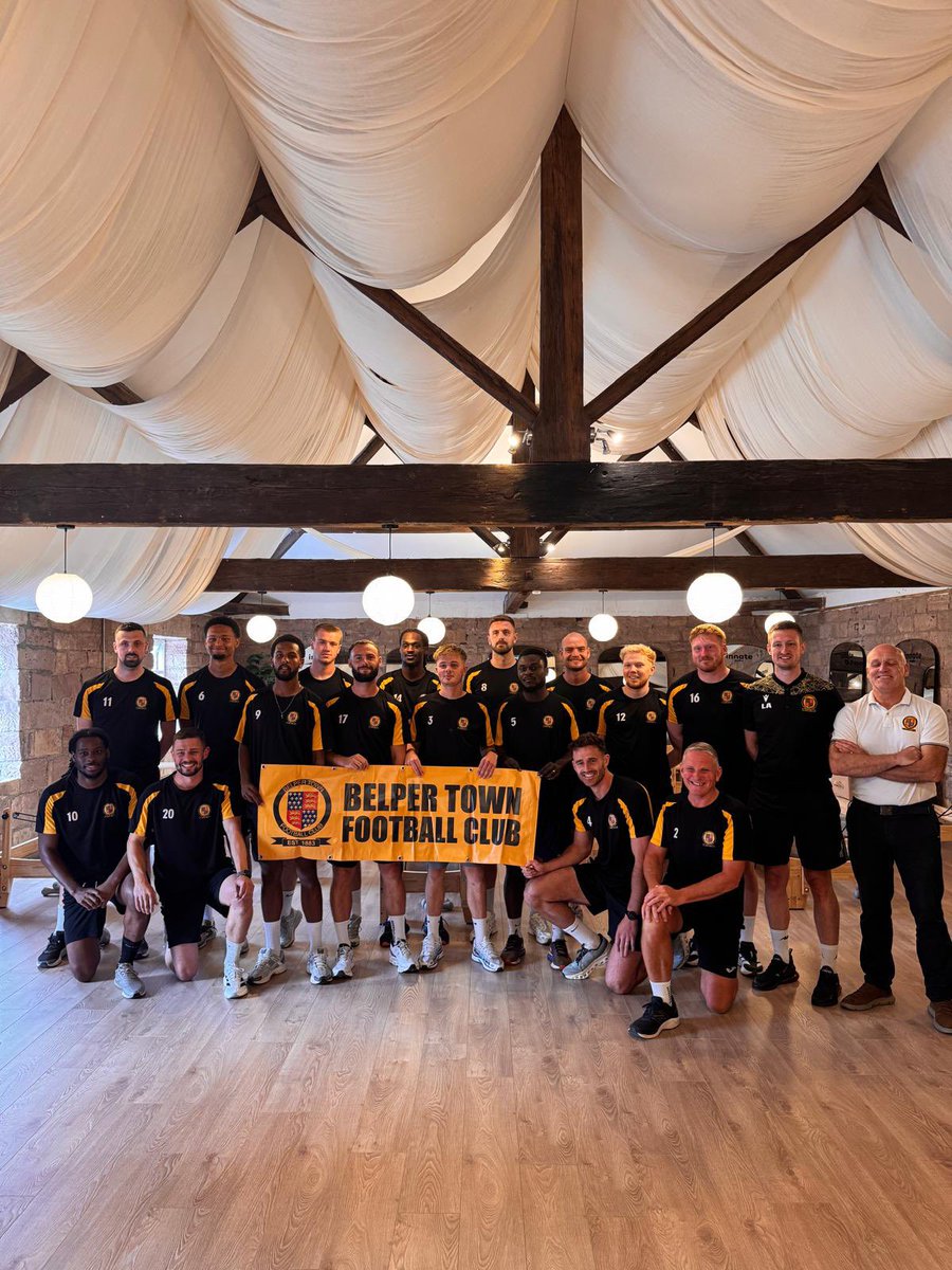 <a href="/BelperTownFC/">𝗕𝗲𝗹𝗽𝗲𝗿 𝗧𝗼𝘄𝗻 | 𝟣𝟪𝟪𝟥</a> A great night tonight and a tough workout for the lads, thanks to innate Studios Derby, Fantastic facilities with great host! 👏👏💛🖤⚽️⚽️⚽️⚽️