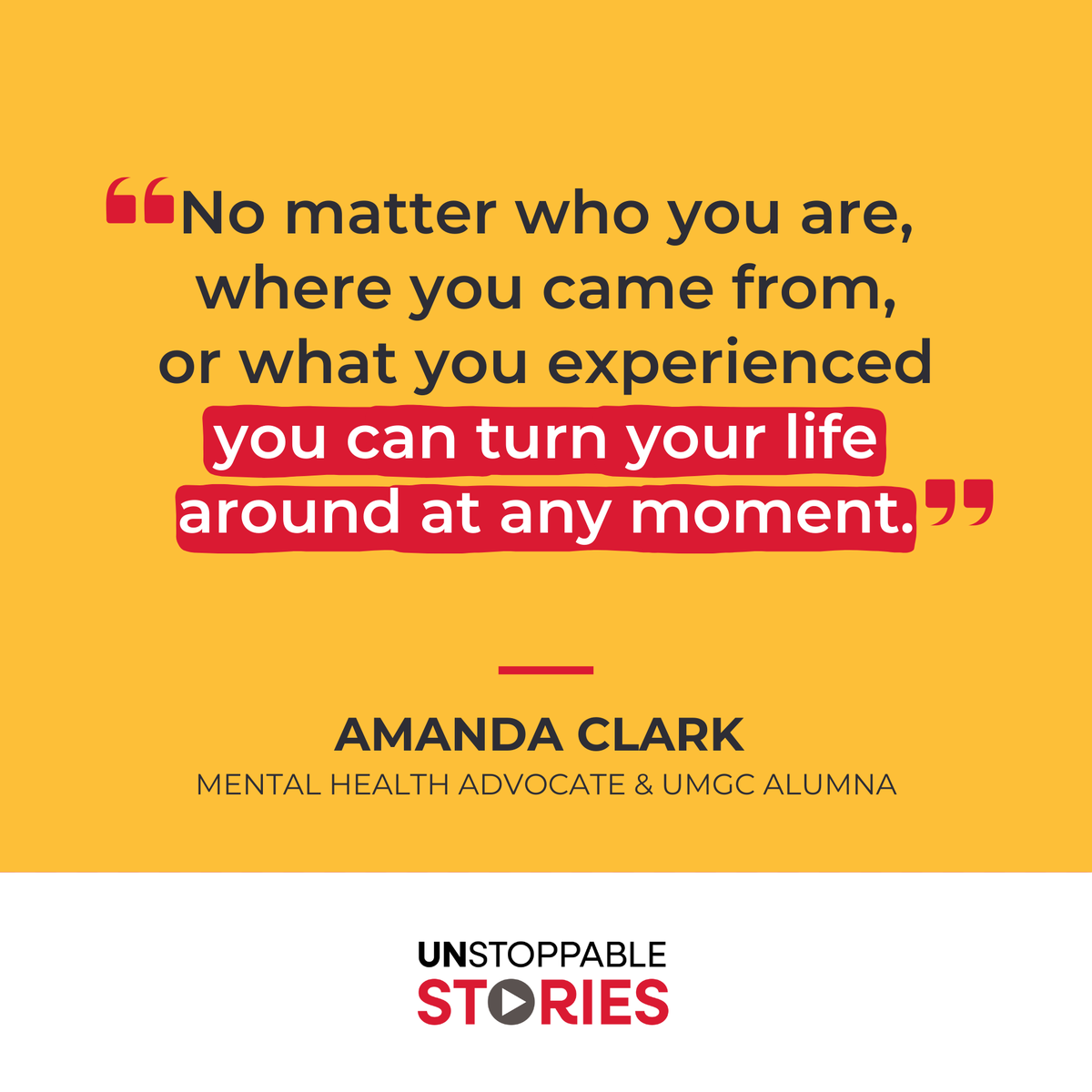 🎧 Available tomorrow!

Amanda Clark’s story is one of resilience, healing, and hope. In tomorrow’s episode of 𝙐𝙣𝙨𝙩𝙤𝙥𝙥𝙖𝙗𝙡𝙚 𝙎𝙩𝙤𝙧𝙞𝙚𝙨, she opens up about overcoming adversity, prioritizing her mental health, and becoming a role model for her children through the