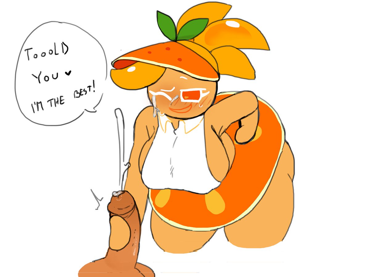 orange cookie is very competitive #nsfw #nsfwart #cookiecum #nsfwcommision #notsafeforcookies
