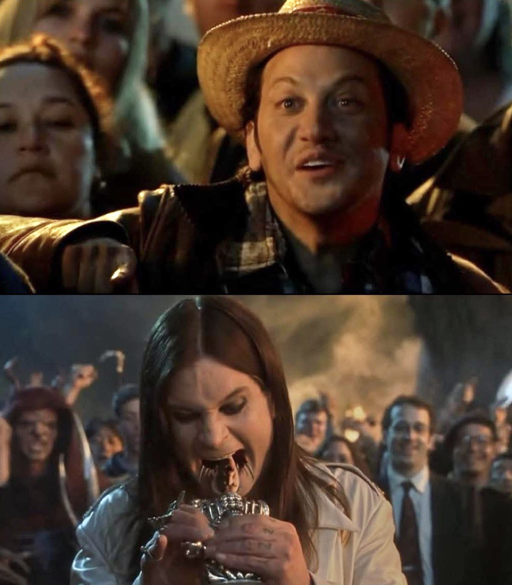 RealScreenGeek's tweet image. Not only was Ozzy the King of Heavy Metal - he also put Adrian back in the flask.