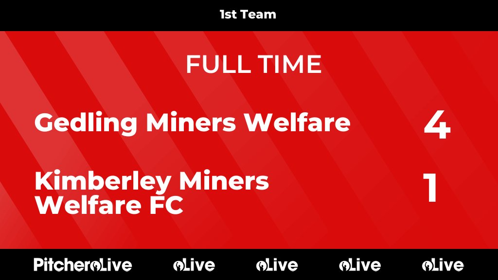 KimberleyMWFC's tweet image. FULL TIME: Gedling Miners Welfare 4 - 1 Kimberley Miners Welfare FC
#GEDKIM #Pitchero
kimberleyminerswelfarefc.co.uk/teams/144951/m…
