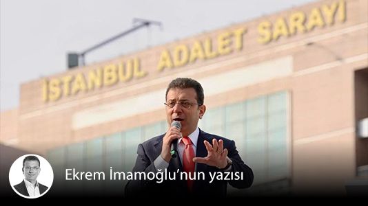 ✍️ Tutuklu İBB Başkanı Ekrem İmamoğlu T24'e yazdı: Refahı ve adaleti demokrasiyle getireceğiz

📌 Ülkemizin bereketini kaçırıp milletimizi fakirliğe mahkûm eden, her kararı tek adamın ağzından çıkacak söze bırakan Cumhurbaşkanlığı Hükümet Sistemi’ni muhakkak değiştireceğiz

📌