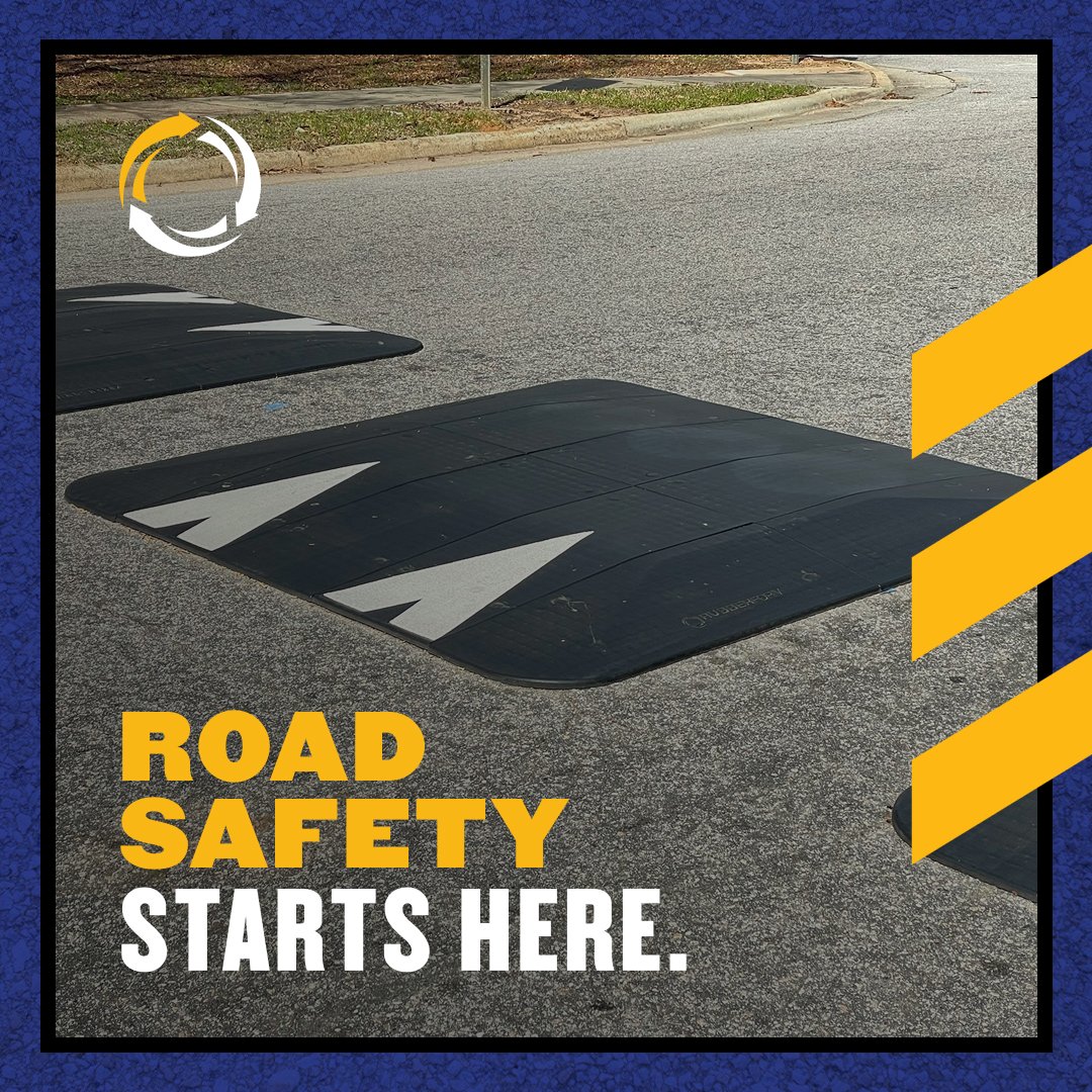It’s Roadside Traffic Safety Awareness Month. 🚧
RubberForm helps calm traffic with recycled material products, U.S.-made solutions that last.

#TrafficSafetyAwarenessMonth #TrafficCalming #MadeIntheUSA #RubberForm