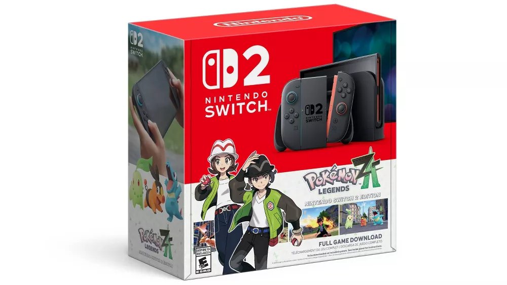 thehdroom's tweet image. Nintendo Switch 2 Console + Pokémon: Legends Z-A Digital Bundle pre-order is up at Target:
buff.ly/sXoYWXi #ad
10/16 release date, same as the game.