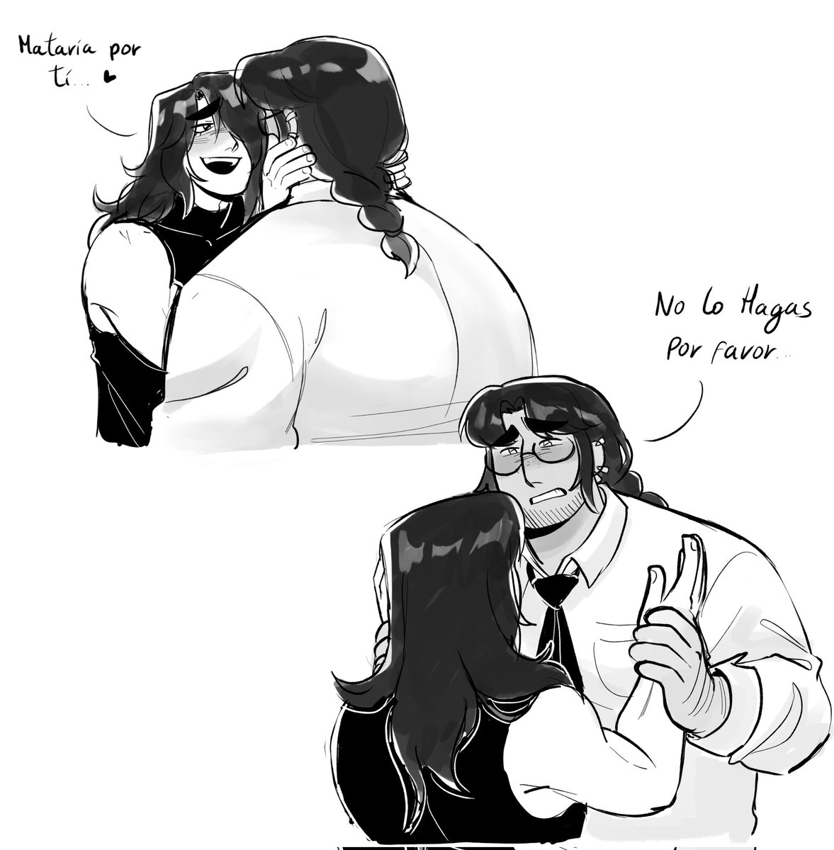 Nostalgicmare's tweet image. Loquito #ocart #oc 

@Onion45678 @Tomjakefanfics