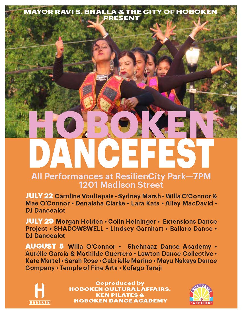 CityofHoboken's tweet image. Hoboken DanceFest kicks off at ResilienCity Park tonight at 7 pm! Come experience powerful performances that move, inspire, and celebrate resilience.