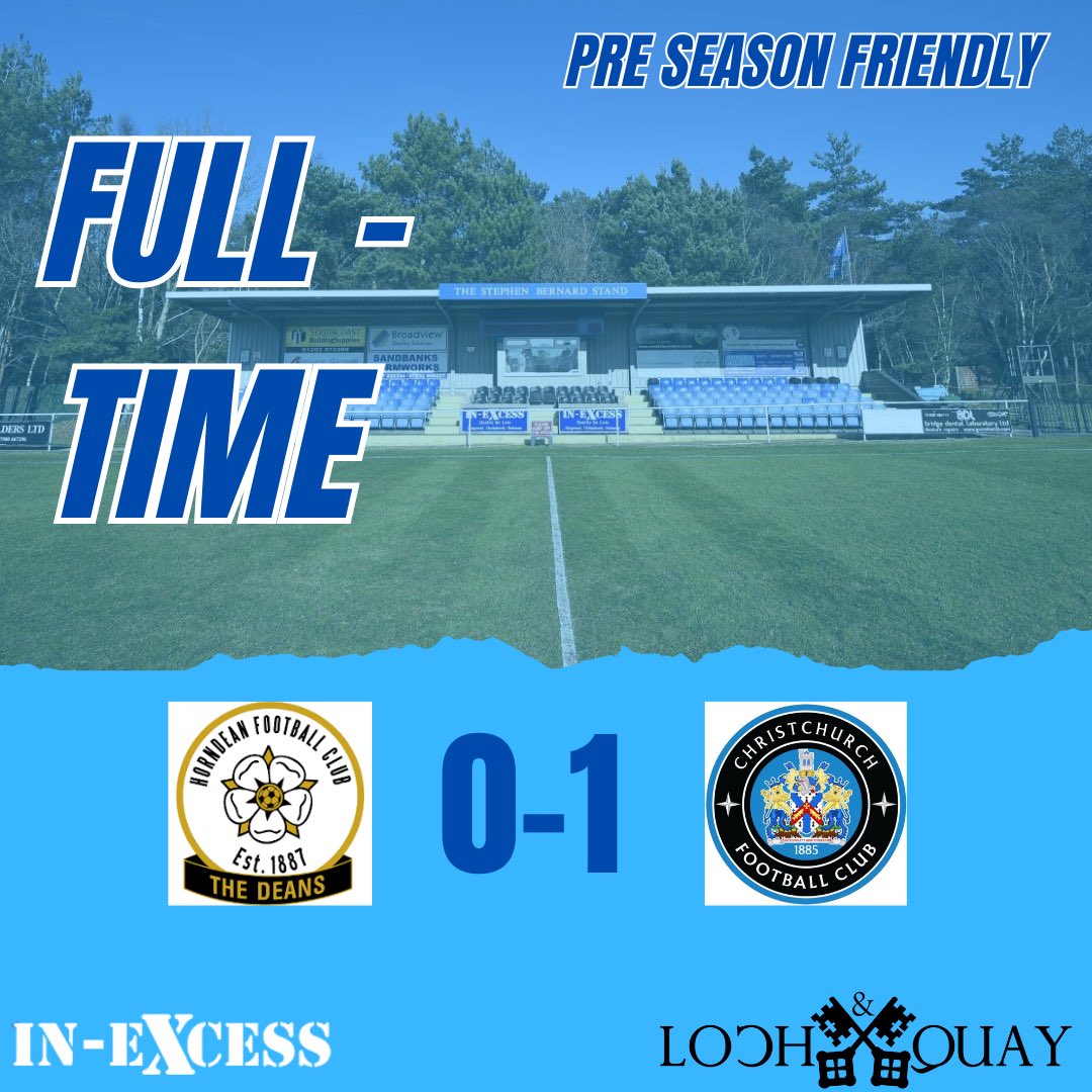 A performance to be proud of this evening from the whole squad.

Well played guys 👏👏👏

Thank you <a href="/Horndean_FC/">Horndean FC</a>  for your excellent hospitality and all at Christchurch wish you the very best for the new season.

#UpTheChurch
