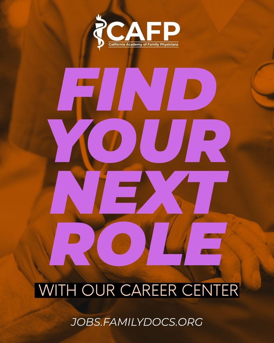 The CAFP Career Center is your go-to resource for landing your next role. From resume tips to interview prep, we’ve got the tools to help you stand out and take the next step in your family medicine career.

Start exploring: jobs.familydocs.org