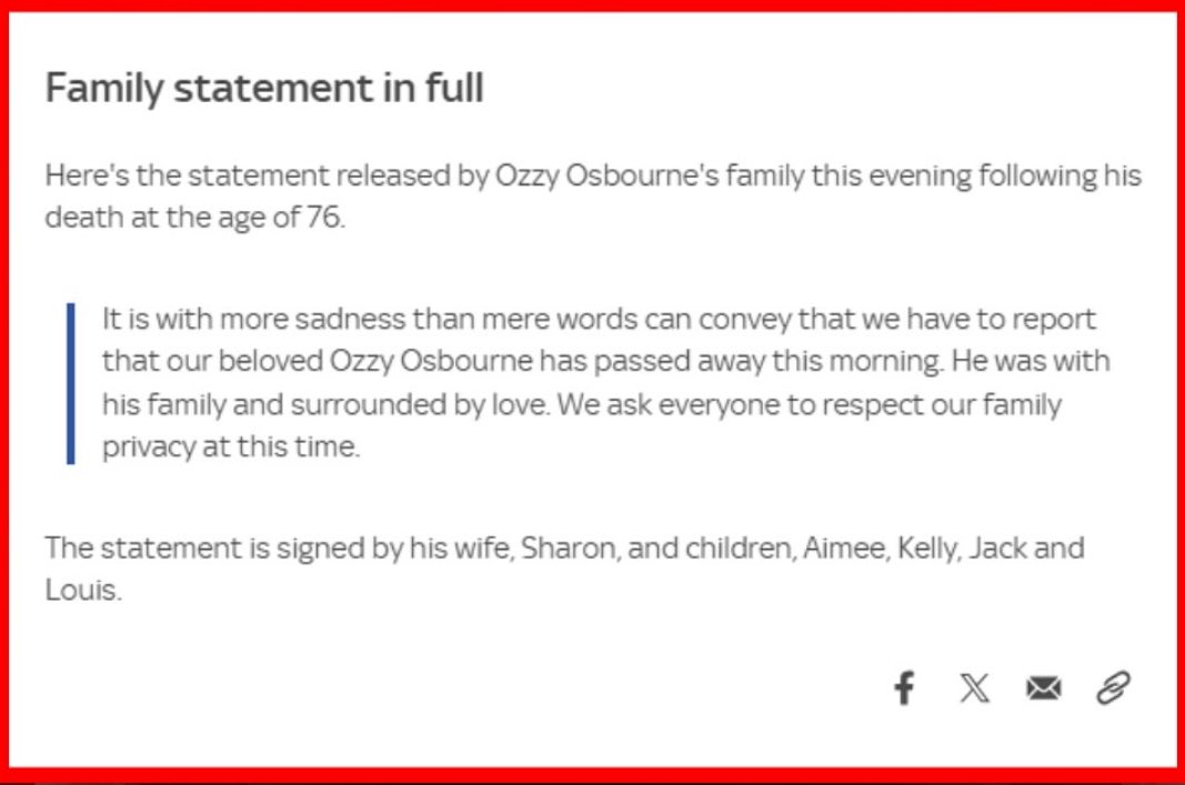 oliviakrolczyk_'s tweet image. Ozzy Osbourne passed away today at age 76 🕊️
R.I.P to a legend.
When I ran my marathon in October, I started and ended with listening to “Crazy Train.”