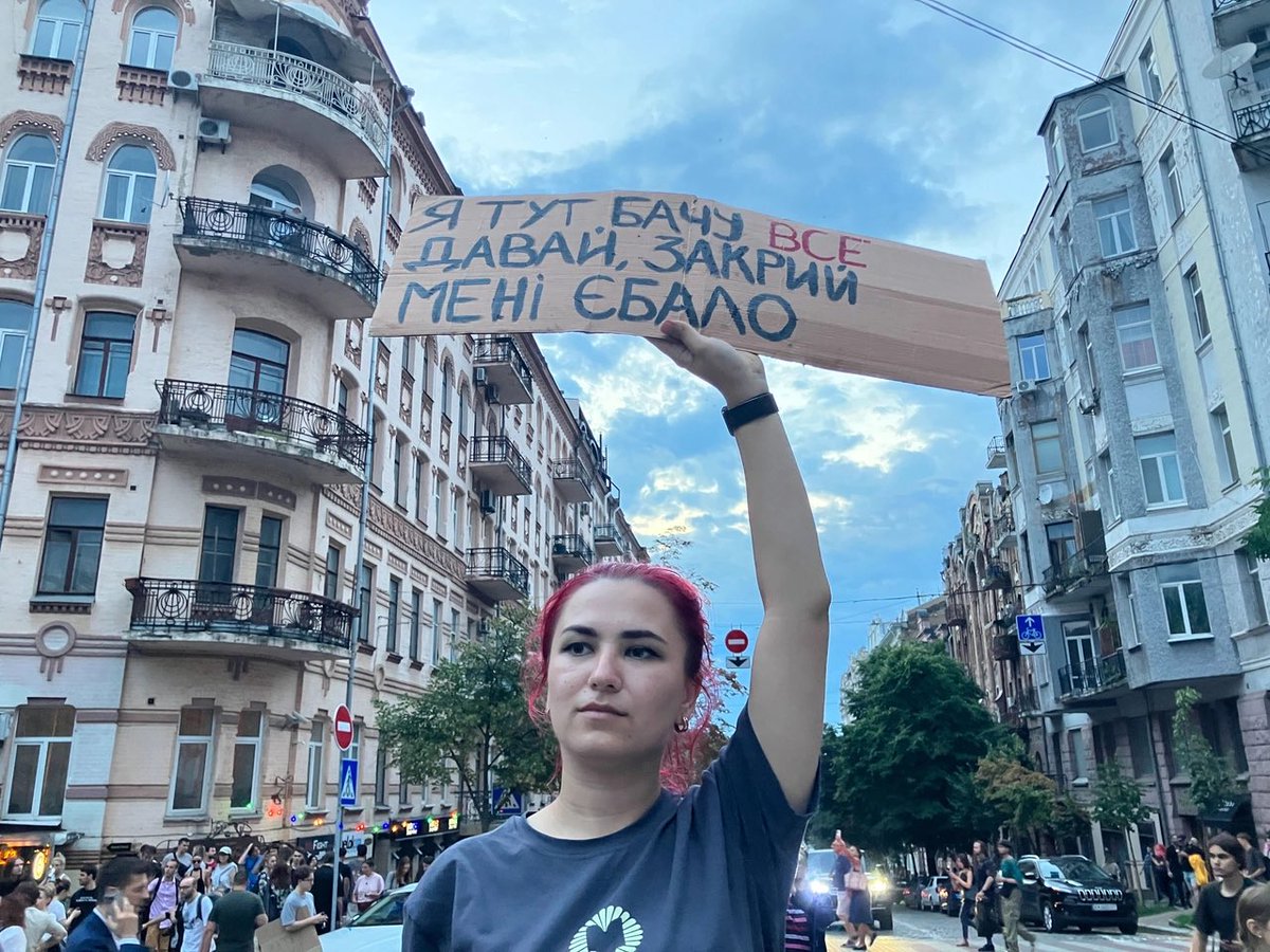 KyivPost's tweet image. Thousands of protesters defied wartime restrictions in Kyiv, rallying against the government’s move to strip anti-corruption agencies of their independence.
See the historic moment through photos captured on the ground by Kyiv Post.
kyivpost.com/photos/56779