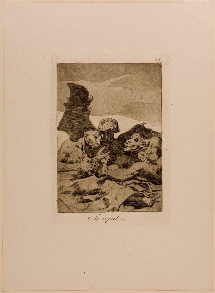 artistgoya's tweet image. They Spruce Themselves Up, 18th-19th century #artbots #goya