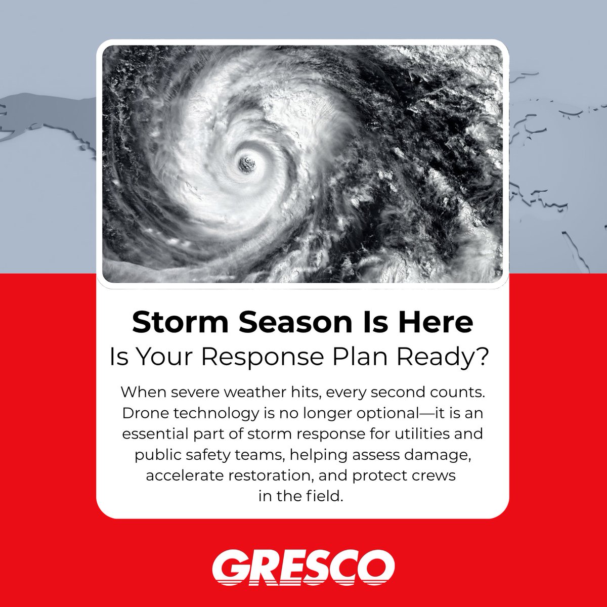 🌪️ Storm season is here—are you ready?

Drones are now essential for utilities &amp; public safety:
✅ Rapid damage assessment
✅ Faster restoration
✅ Real-time situational awareness

🚁 New tech like VTOLs &amp; autonomous platforms are changing the game.

🔗 grescouas.com/s/content/25f2…