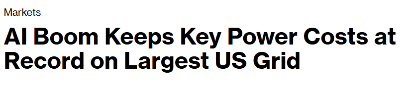 wallstengine's tweet image. $CEG $VST $TLN | PJM Interconnection, the largest U.S. grid operator, set capacity prices at a record $329.17 per megawatt-day for the 2026–2027 delivery year, pushing total capacity costs to $16.1B—up from $14.7B in the prior auction. The higher price reflects soaring power…