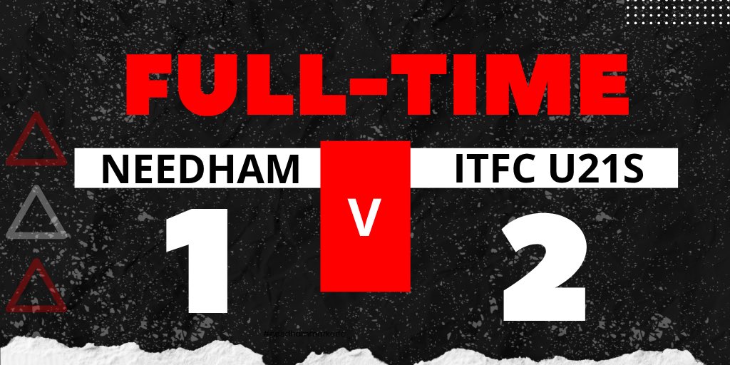 needhammktfc's tweet image. FT: Needham 1-2 Ipswich Town U21s 

#NeedhamMarketFC
