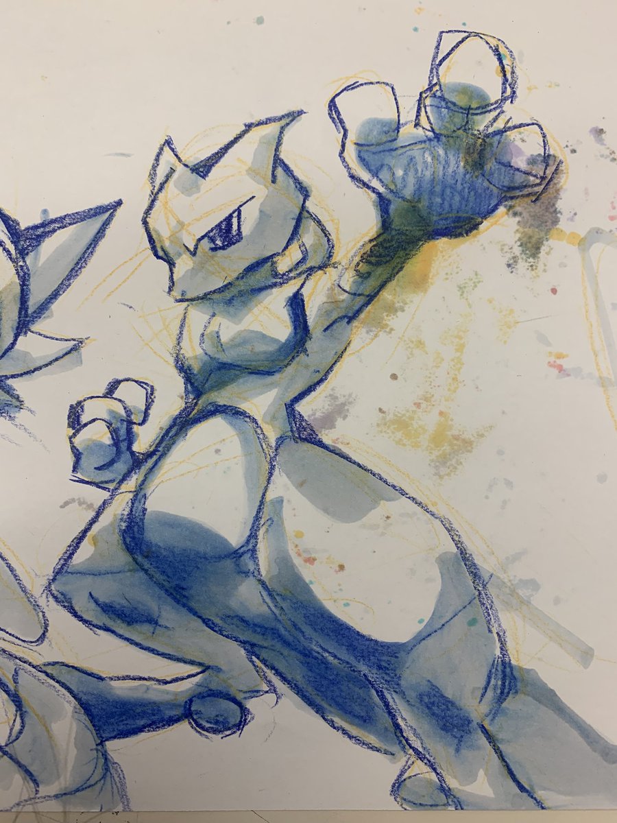 zeeorzero's tweet image. sentenced to school so i could draw pokemon for 3 hours straight