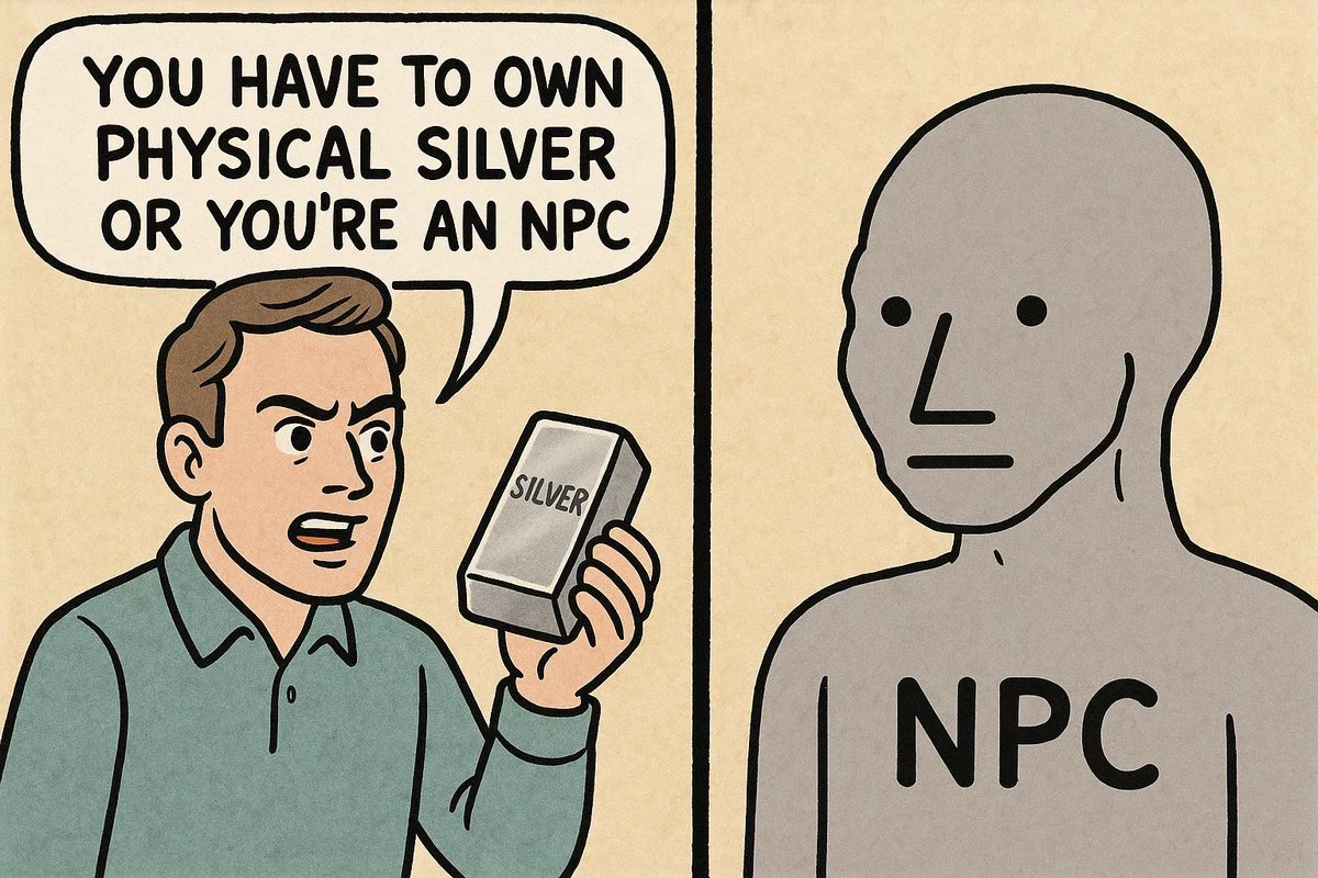 rWallStreetSilv's tweet image. If you don't own physical silver, you really are a tard.
Stop that.