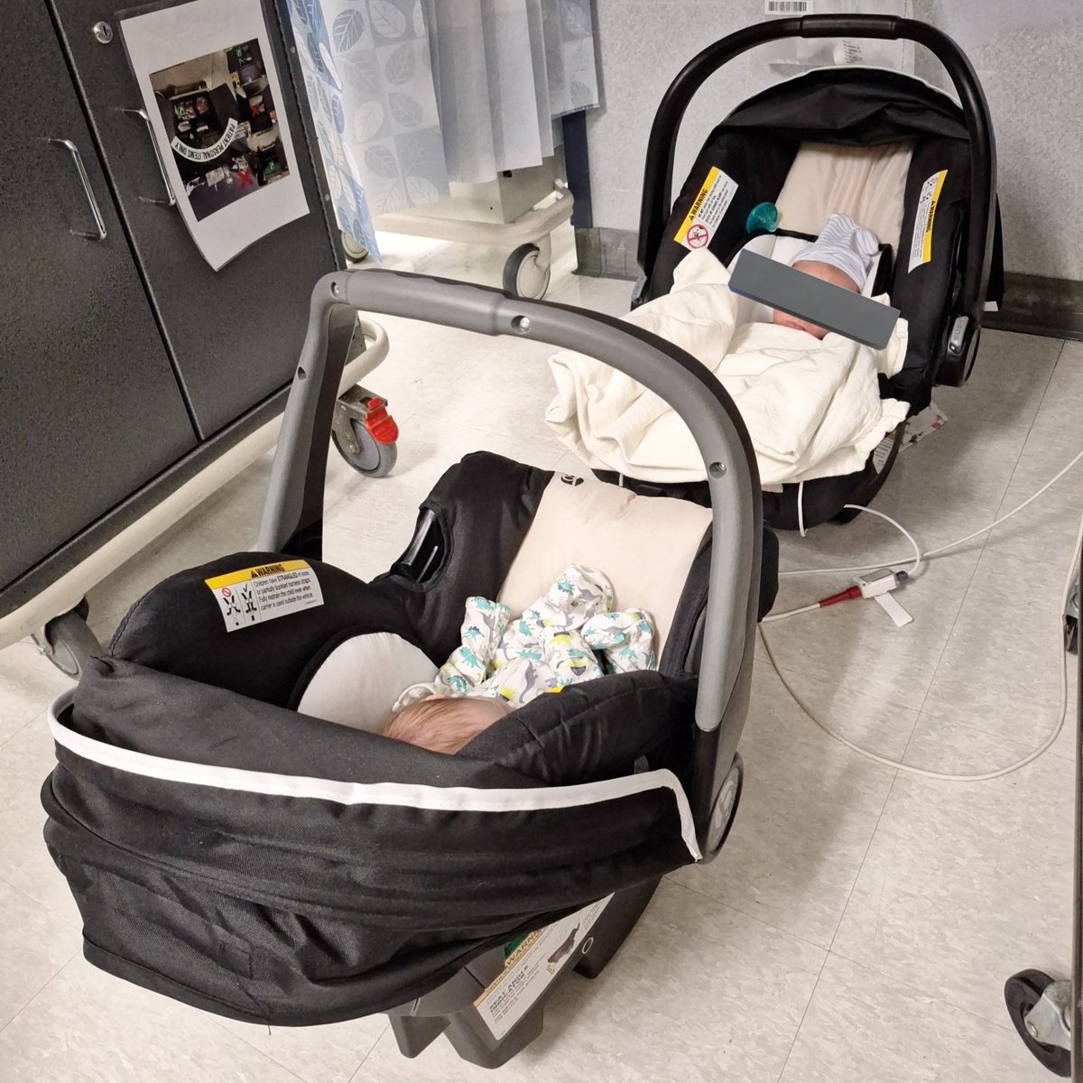 FAFOFarmsTX's tweet image. CJ & carseat test update:
They do this test to make sure the baby, in this case CJ who's already struggled with breathing can get home safely without issue. Especially since we live about an hour away. Safe travels & his safety in general are paramount.
Unfortunately, despite…