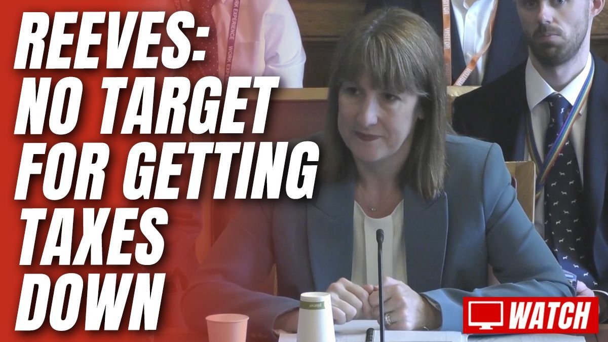 GuidoFawkes's tweet image. WATCH: Reeves Refuses to Say She Wants Taxes Below 38% of GDP order-order.com/2025/07/22/wat…