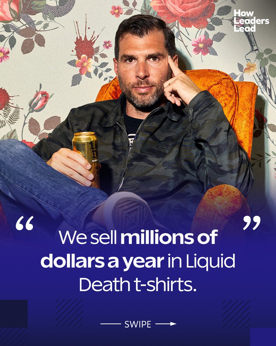 HowLeadersLead's tweet image. Most companies sell a product. Liquid Death sells a lifestyle. 💧💀
CEO Mike Cessario shares why great leaders don’t just move units — they build brands people want to rep.
Product sells. Brand sticks.
Watch the full conversation now: youtu.be/OZexMbTS-QQ