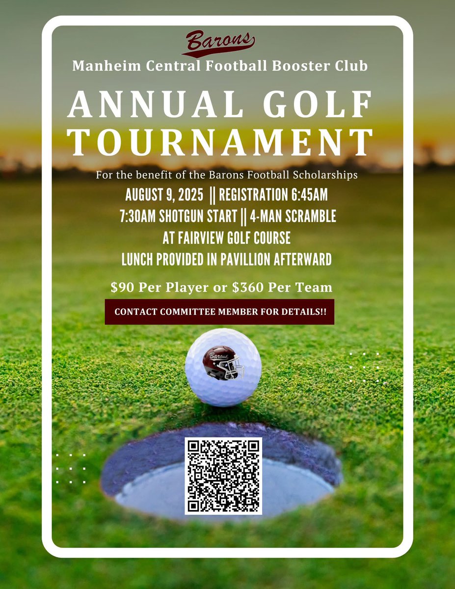 There is room for 3 more foursomes, don’t wait spots have filled up fast.
#GoBarons