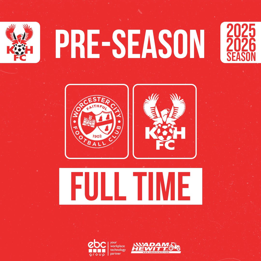 khfcofficial's tweet image. FT | @WorcesterCityFc 1-2 Harriers
Morgan-Smith levelled the game up from the penalty spot, before Willoughby bagged a late winner.
#Harriers π¦