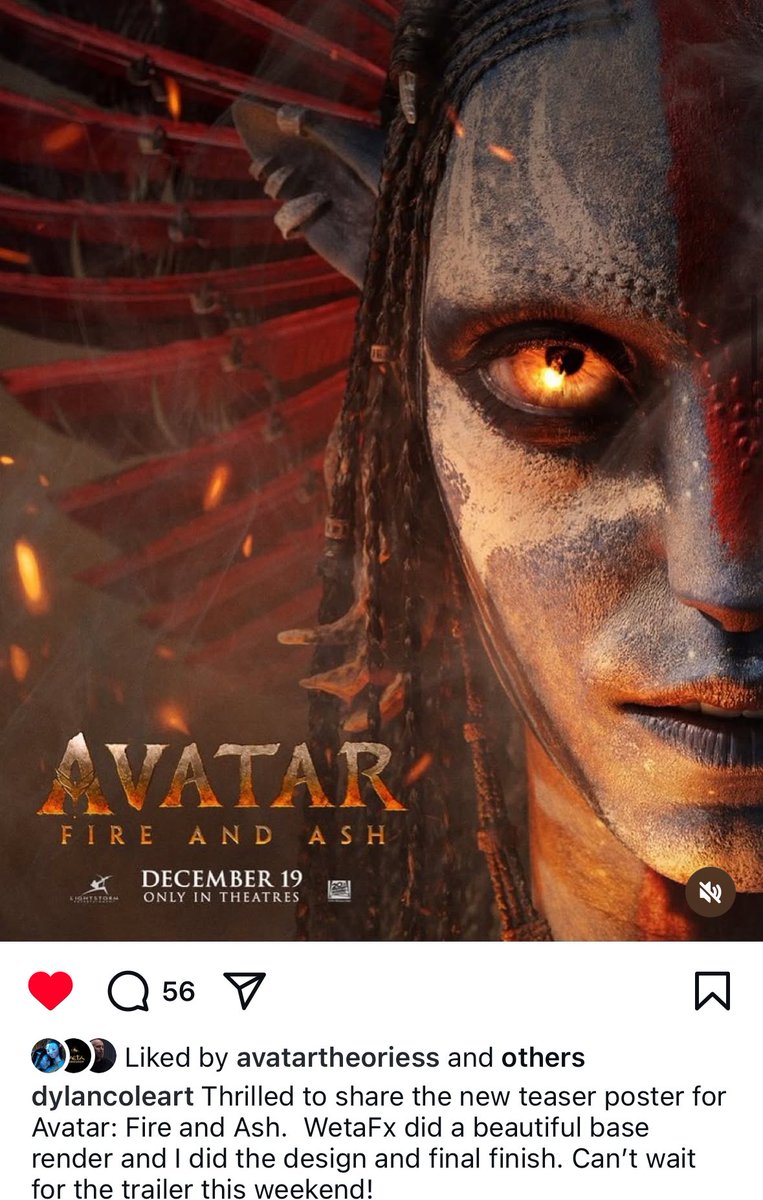 neytirisgroove's tweet image. Avatar concept art artist Dylan Cole talking about how the poster was made on instagram, that’s so cool that it was made by both him and wētā