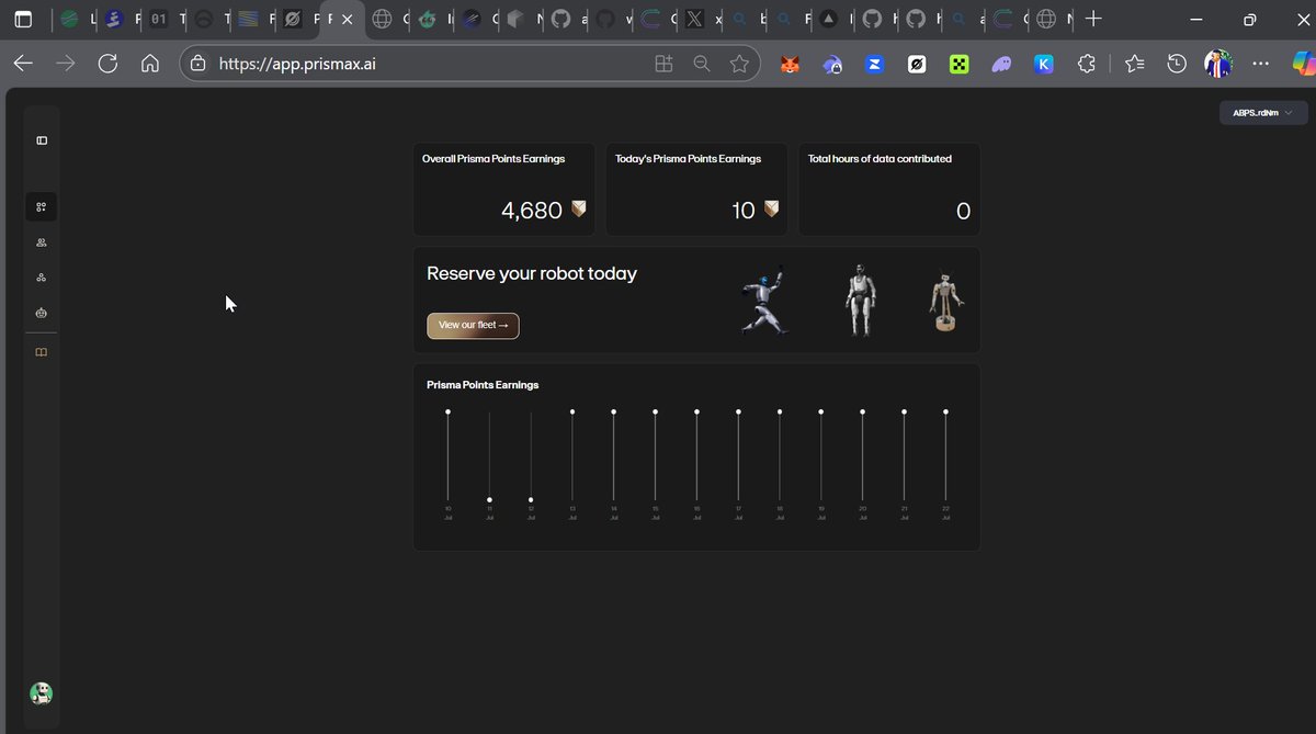 Scored 3,500 Prisma Points from the <a href="/PrismaXai/">PrismaX</a>  whitepaper quiz! 🤖 Ready to learn and earn? Join the robotics revolution with me! #robotics #AI #EarnPoints app.prismax.ai/whitepaper