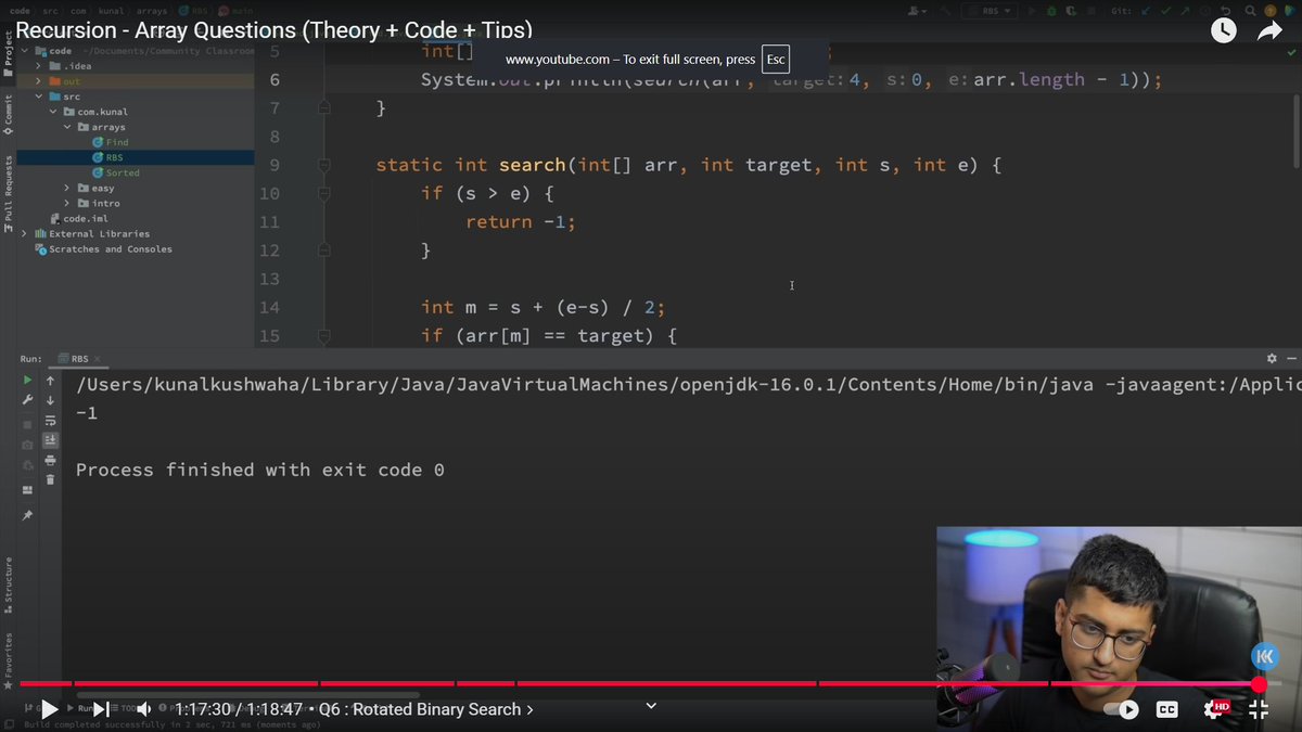 Amiitraiii's tweet image. Day 25 of learning Java with @kunalstwt 
Today I tackled recursion with arrays, mind-bending but super powerful!
Every day, one step closer to mastering DSA.
#100DaysOfCode #JavaWithKunal #Recursion #DSA #CodingJourney #DevLog #Day25