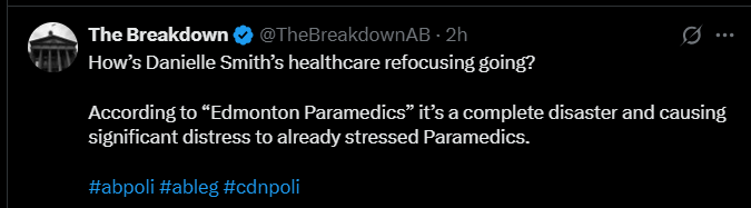 jamesdifiore's tweet image. I think it is a shame whenever paramedics are the victim of "undue stress."
It's too bad Nathan Pike of @TheBreakdownAB doesn't seem to value his occupation enough to not cause undue stress to people with mental health concerns.