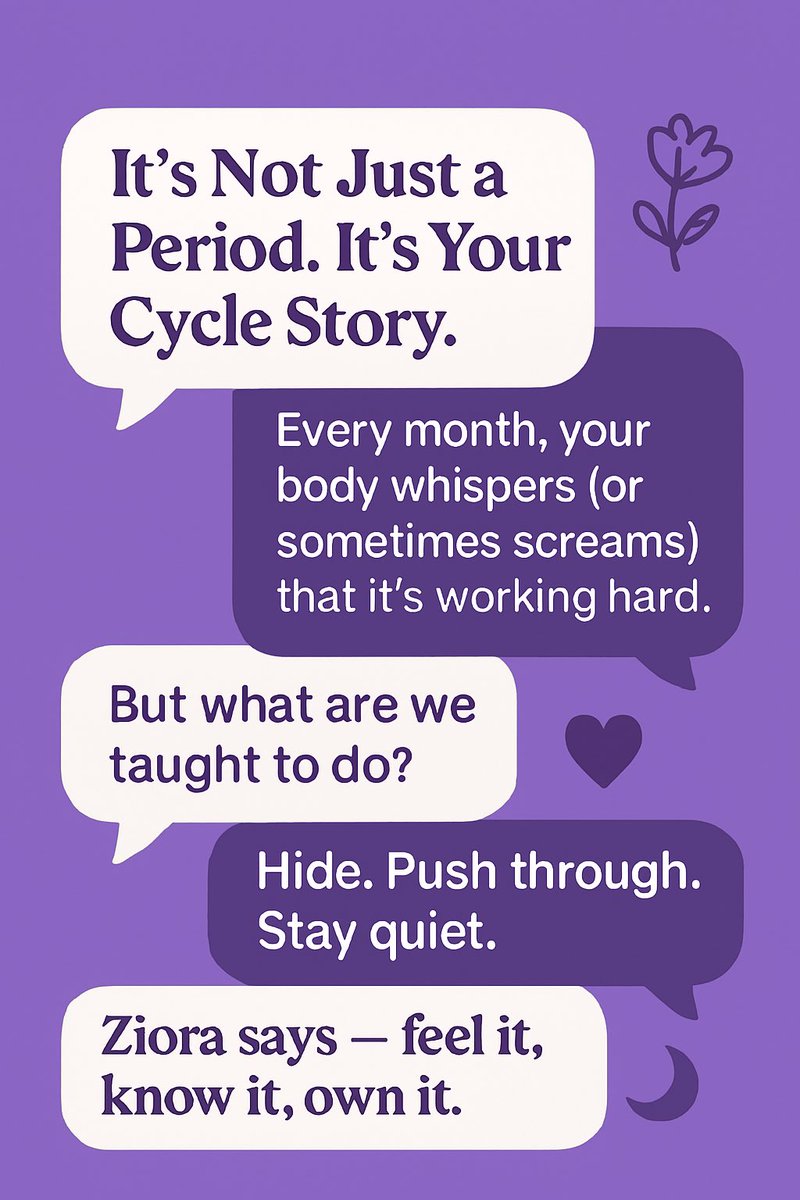 ZioraCups's tweet photo. 🩸 It’s not just a period. It’s your cycle story and you deserve to understand it, not hide it. https://t.co/xjInF9Grdd